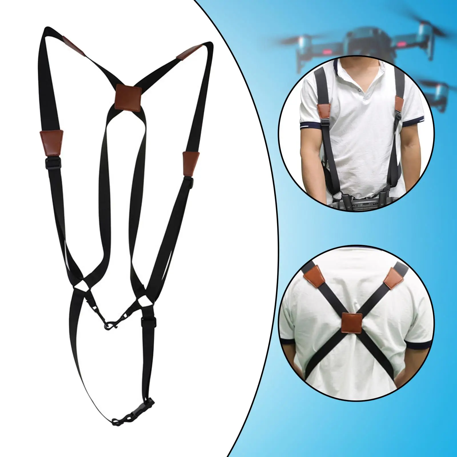 Correa de hombro ergonómica para control de drone