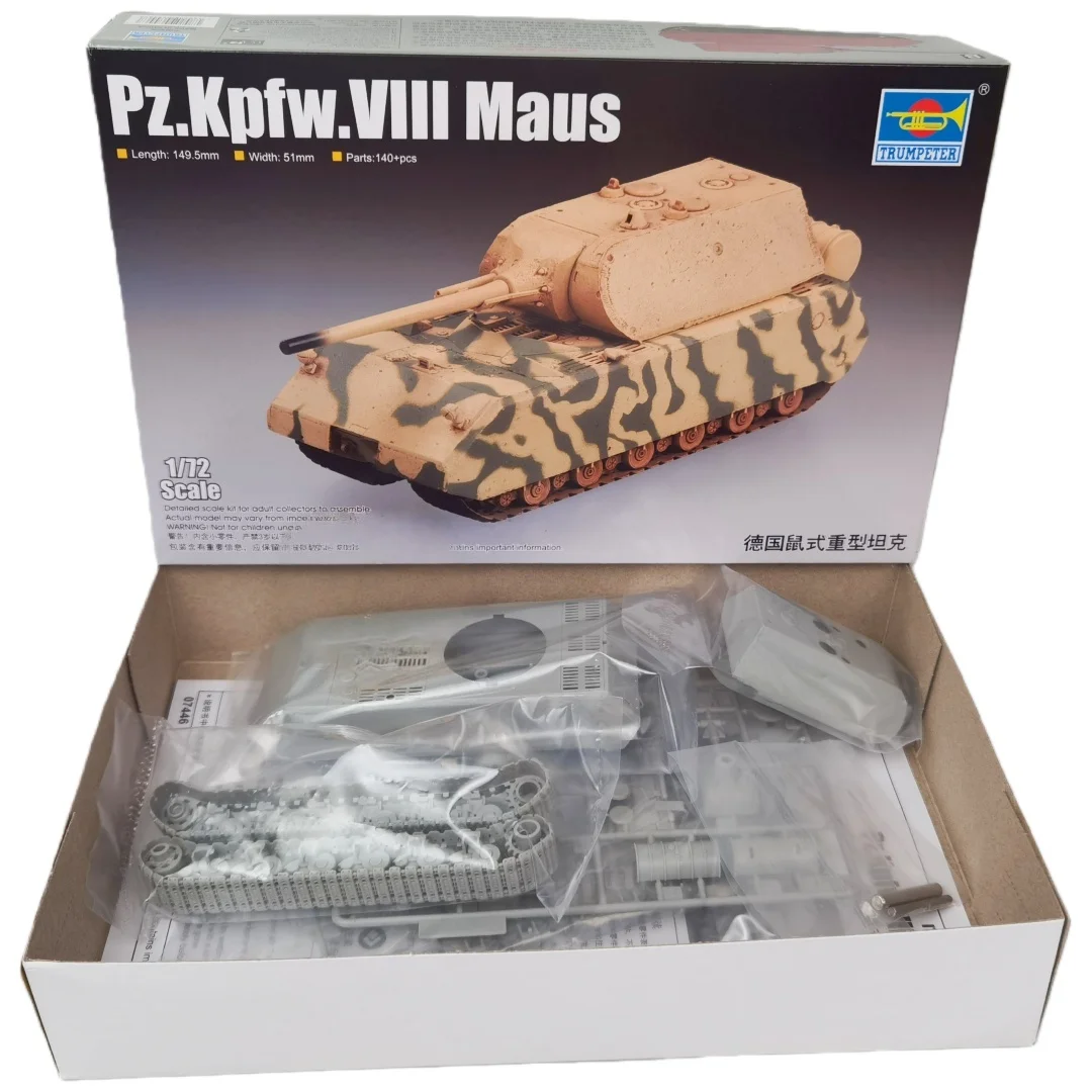 Modelo de tanque Maus de plástico para montar Trumpeter