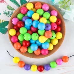 Cuentas acrílicas redondas para manualidades infantiles DIY