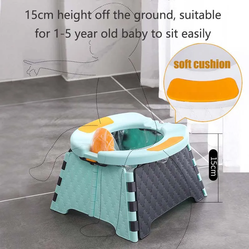 Orinal portátil de viaje para niños, fácil de usar en coche - imagen 3