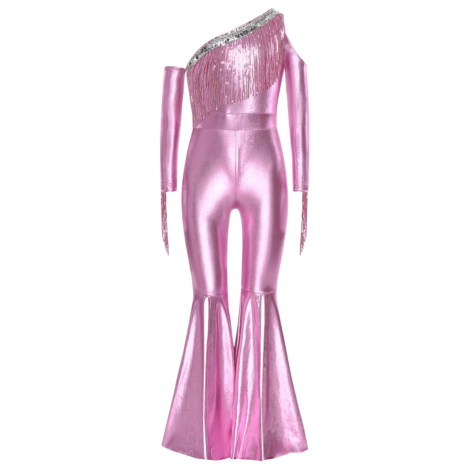 Mono de baile jazz para niñas con lentejuelas y borlas - imagen 4