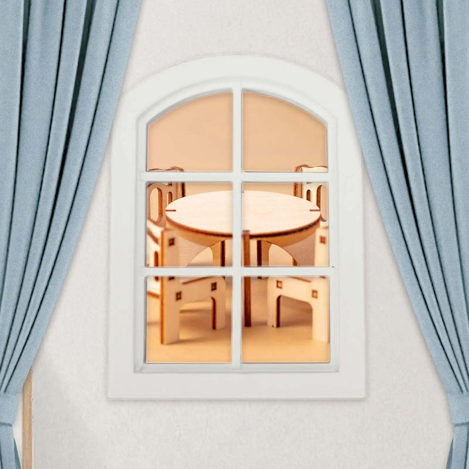 WhiteArch accesorios de madera para ventanas de casa de muñecas - imagen 3