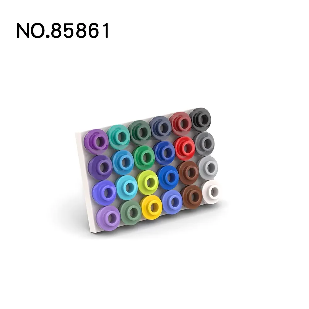 MOC placa redonda con perno abierto para bloques de construcción - imagen 5