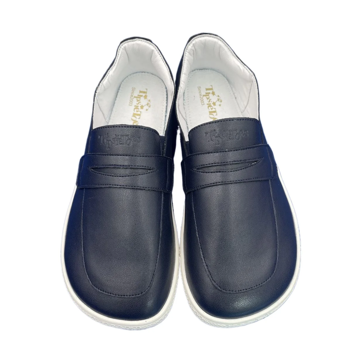 Tipsietoes 2025 Zapatillas descalzo de cuero genuino suela plana