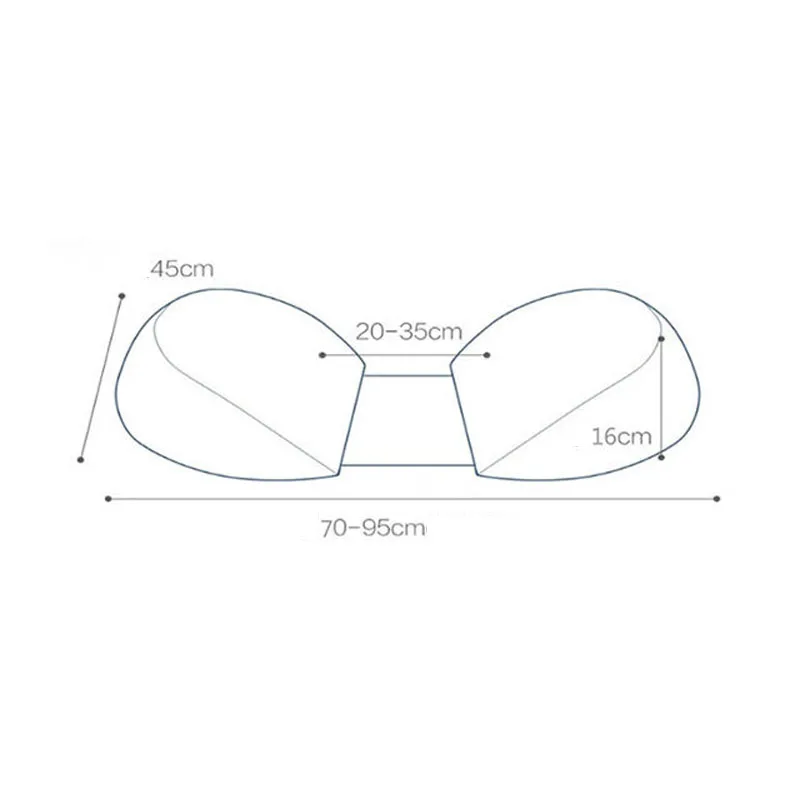 Almohada de embarazo en U con soporte para abdomen y lactancia - imagen 4