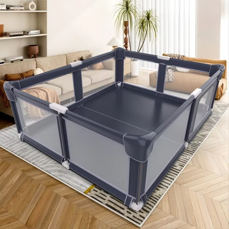 Parque infantil plegable con valla de seguridad para niños pequeños - imagen 2