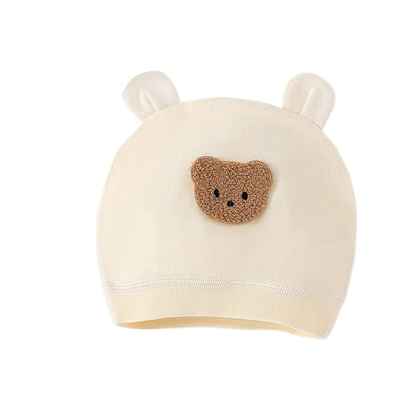 Gorro de bebé en algodón sin costuras con dibujos animados