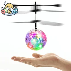 Pelota voladora luminosa con LED y control remoto para niños