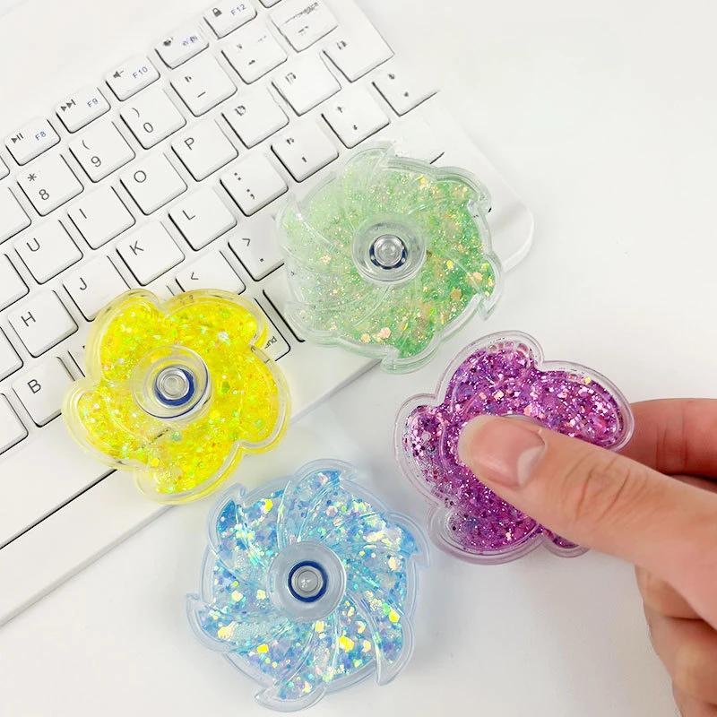 Spinner antiestrés colorido – Juguete relajante de escritorio