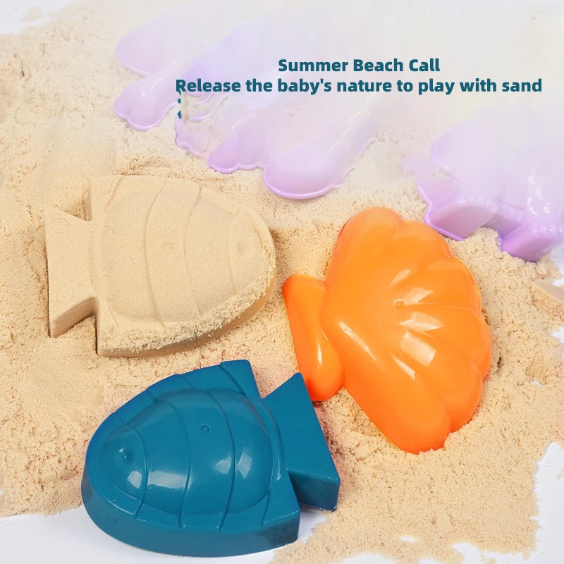 Set juguetes de playa para niños verano pala cubo excavadora - imagen 3