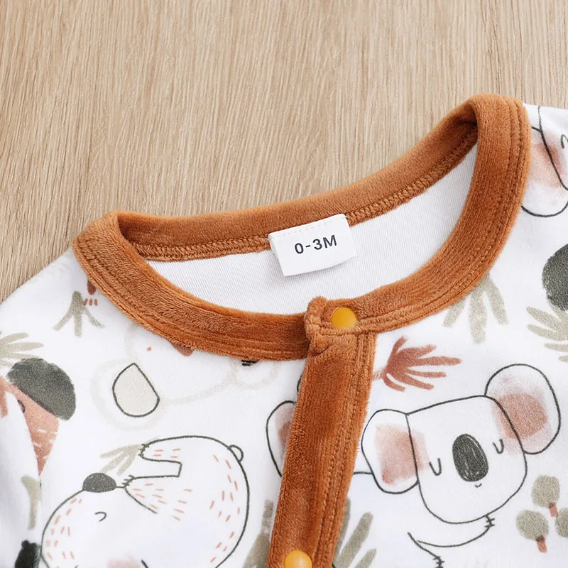 Body bebé koala en felpa cómoda para otoño e invierno - imagen 4