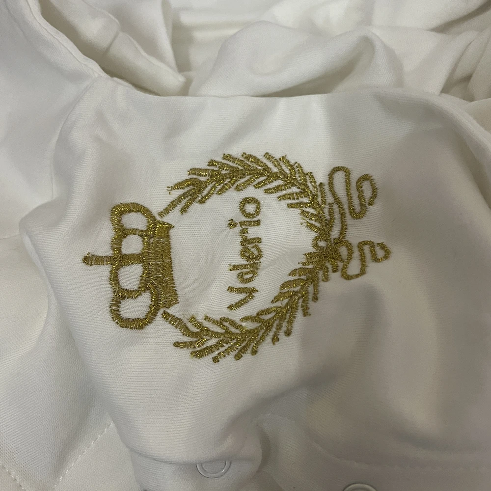Conjunto de recién nacido de algodón bordado para niño - imagen 4