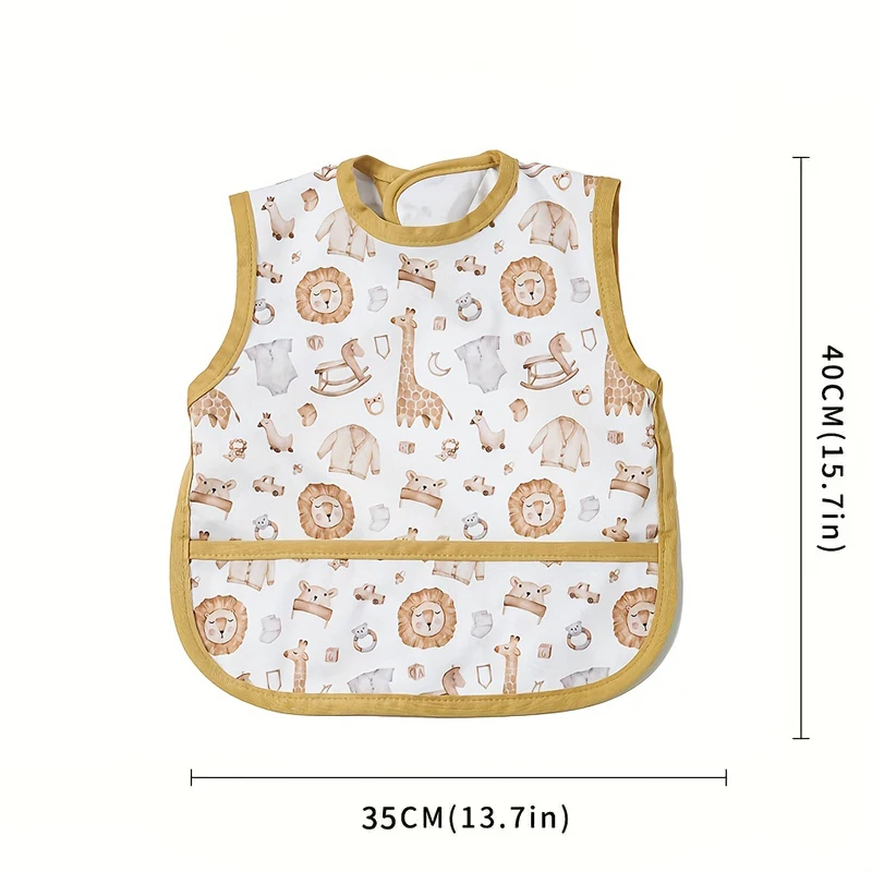 Babero bandana infantil con estampado animal – Cierre velcro - imagen 5