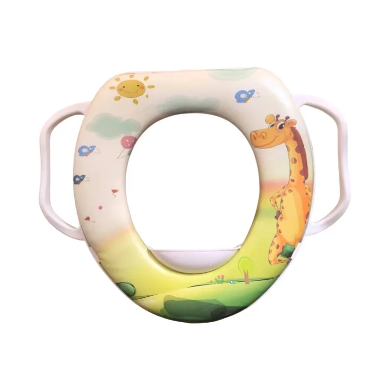 Asiento de WC infantil de PVC blando con asas – dibujos surtidos - imagen 5