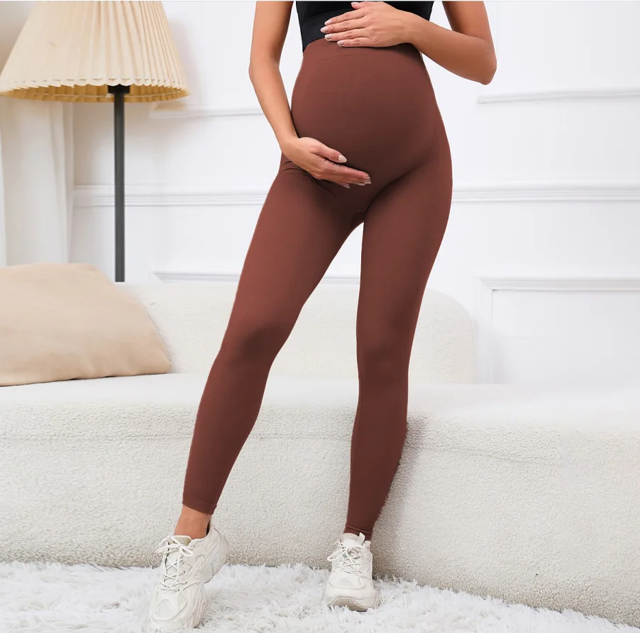Mallas premamá de cintura alta con soporte abdominal - imagen 4