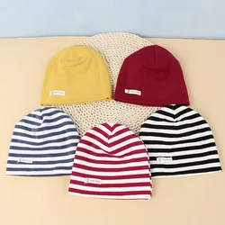 Gorro invierno algodón para bebé recién nacido – Rayas doble capa