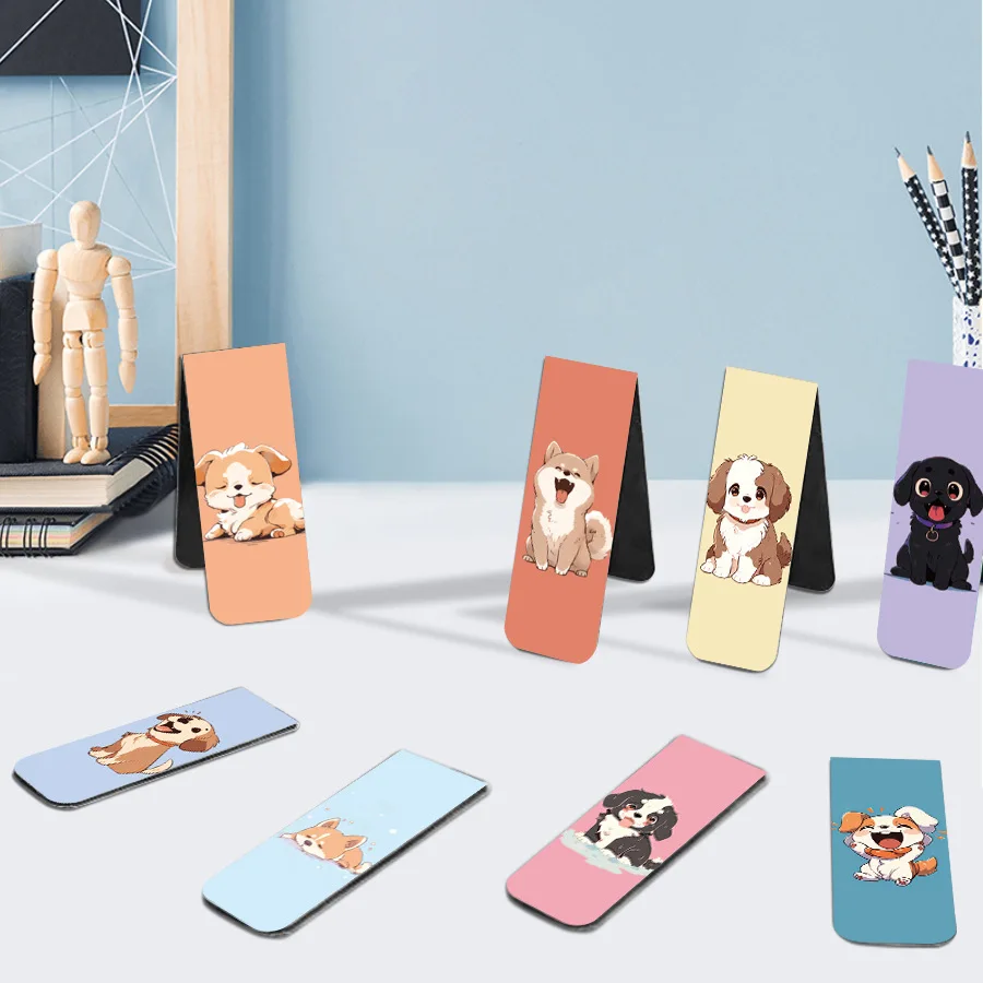 Marcapáginas magnéticos infantiles – Cachorros divertidos y coloridos