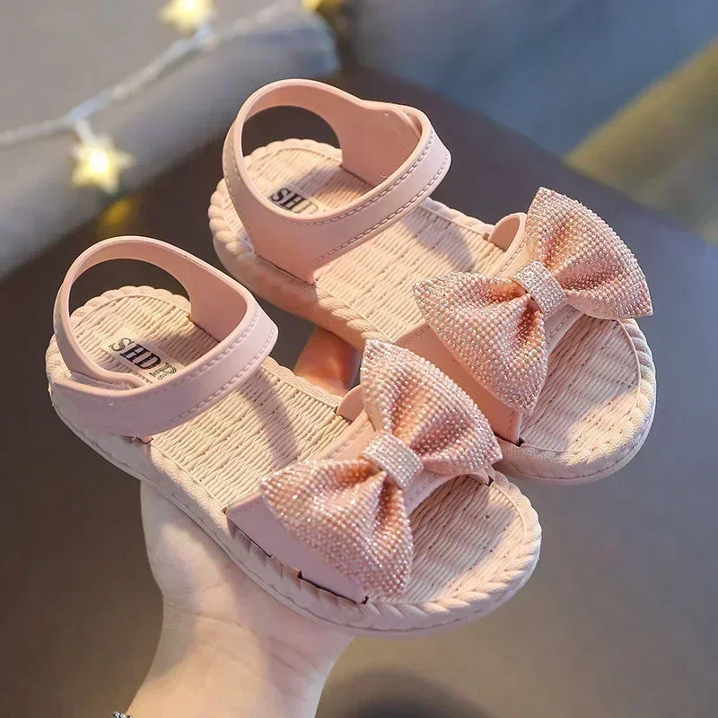 Sandalias infantiles antideslizantes con lazo para niños – Suela suave verano - imagen 2