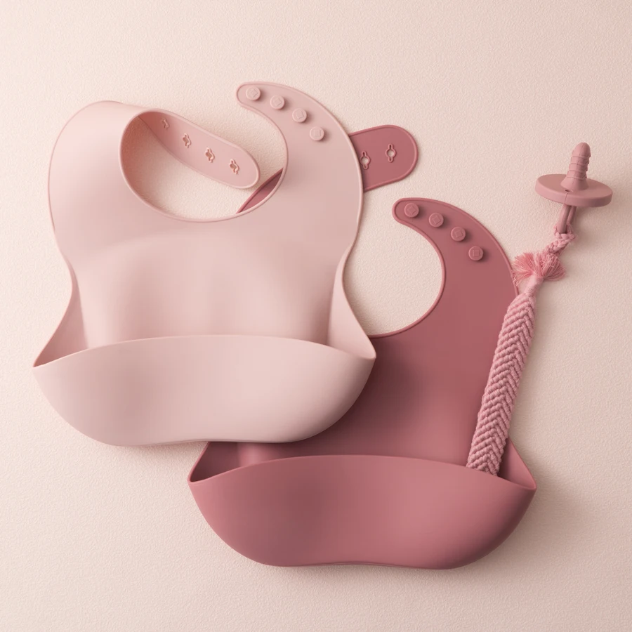 Baberos impermeables de silicona para bebé - sin BPA, ajustables - imagen 3