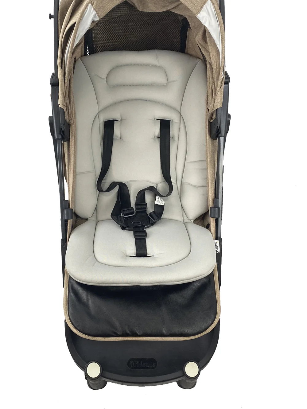 Cojin de algodon para asiento de cochecito bebe - comodo y suave - imagen 4