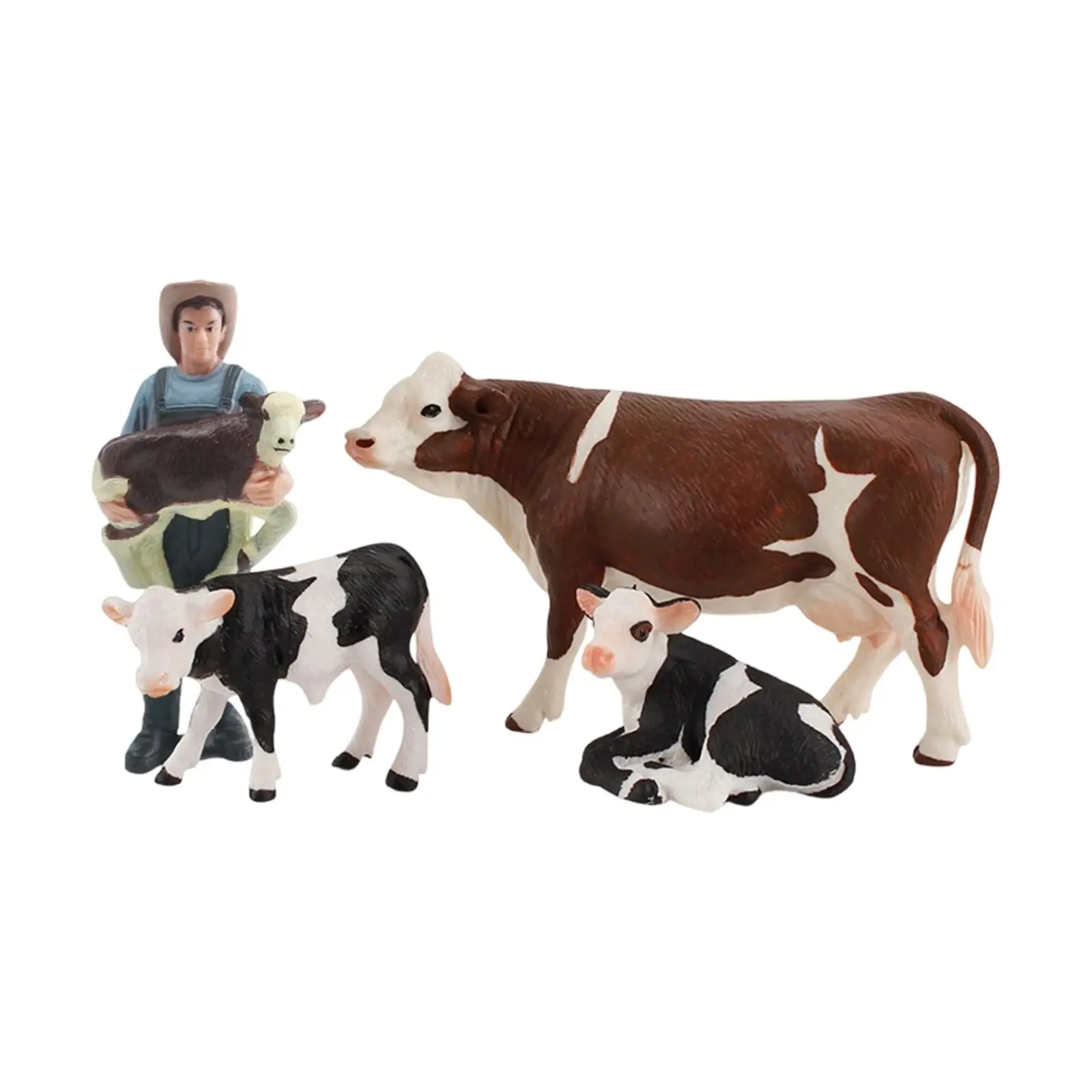 Figura de vaca de granja para micropaisaje educativo - imagen 5
