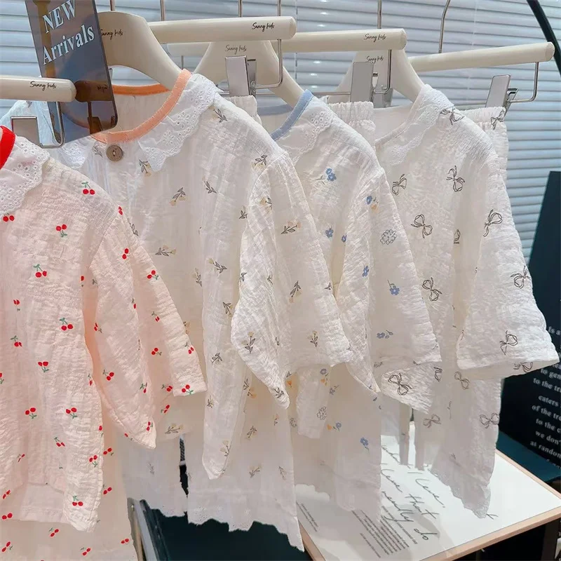 Conjunto de primavera para niñas pijama fino traje de verano - imagen 5