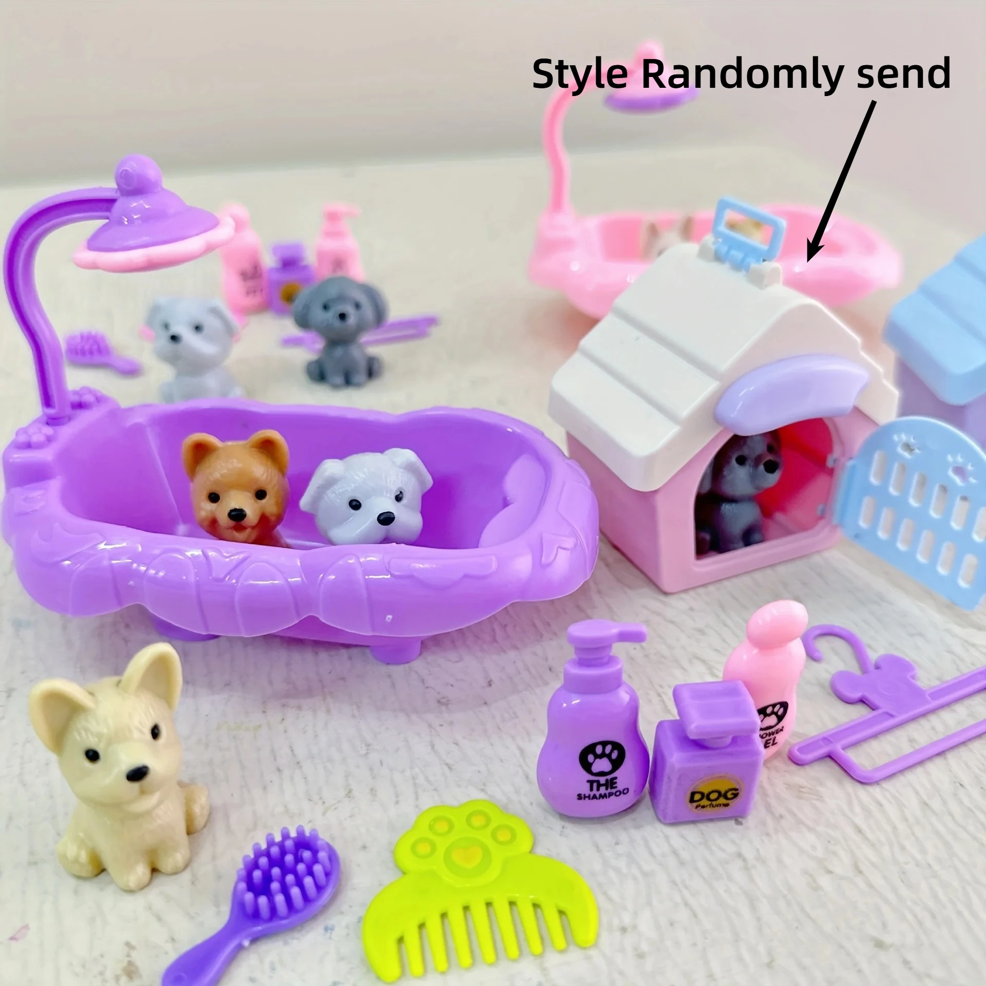 Juguete para perros: cesta con muñeco para escenas de juego familiares