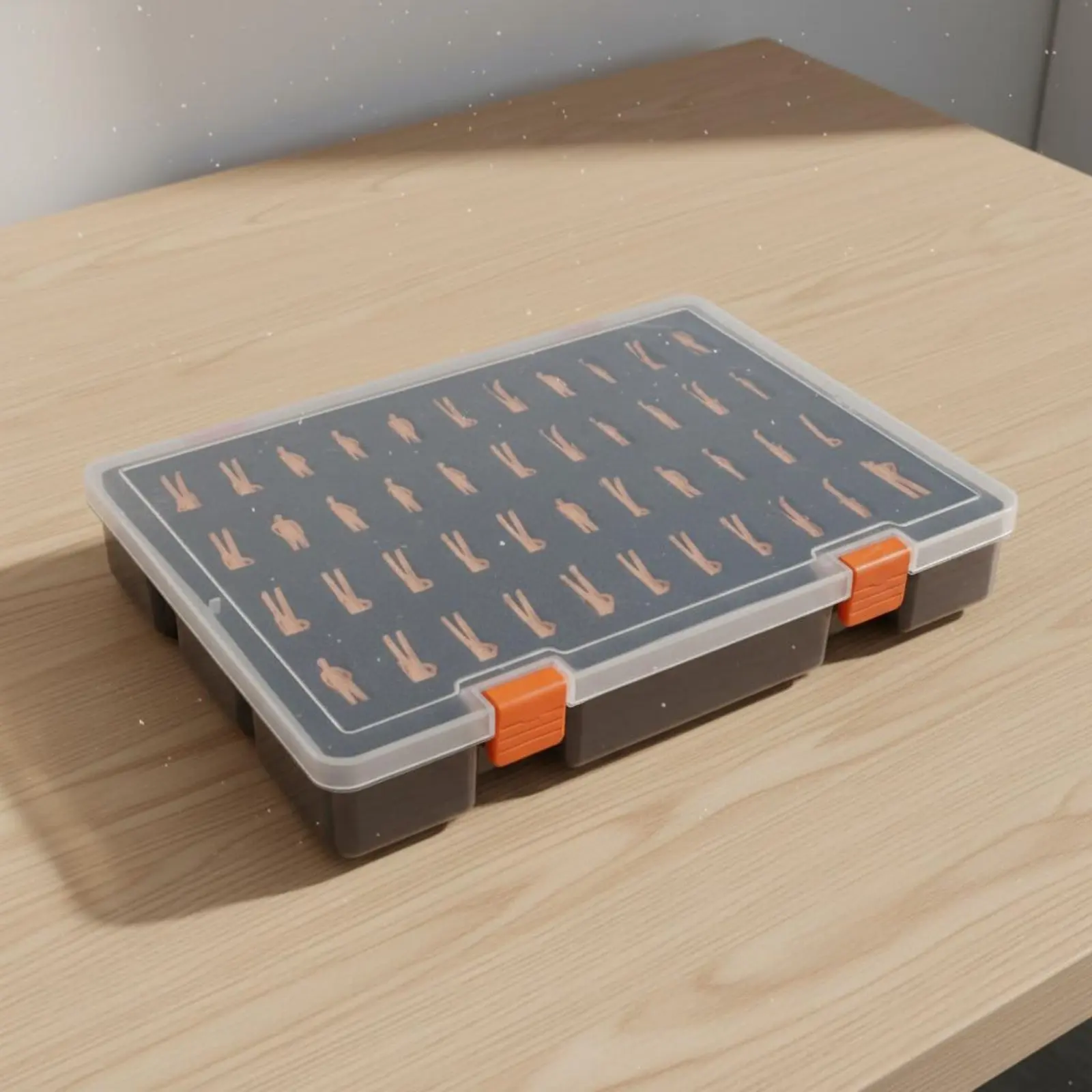 Estuche transparente rígido para minifiguras con espuma protectora - imagen 5