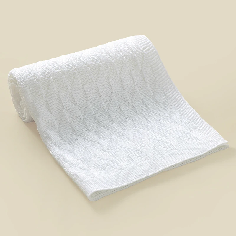 Manta de punto suave para bebé 90x70 cm para cuna y cochecito - imagen 3