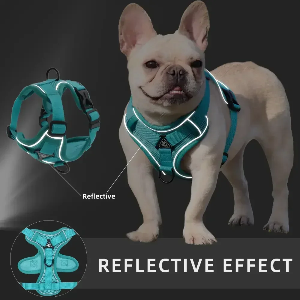 Arnés para perro sin tirones ajustable con correa reflectante - imagen 3