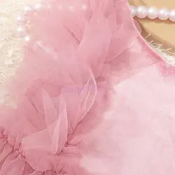 Vestido de tul en capas para sesión de fotos con diadema mariposa