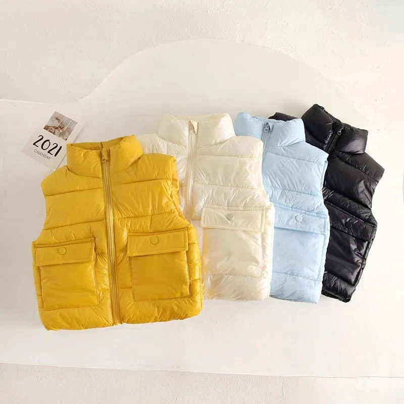 Abrigo impermeable de algodón con cuello alto para niños - imagen 2