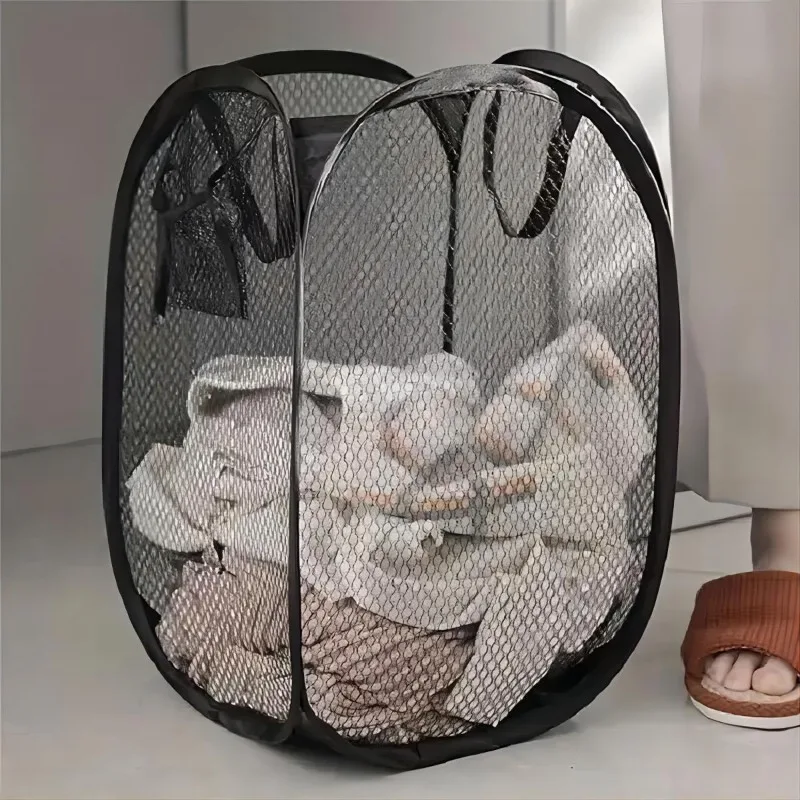 Cesto de ropa sucia plegable para almacenamiento del hogar