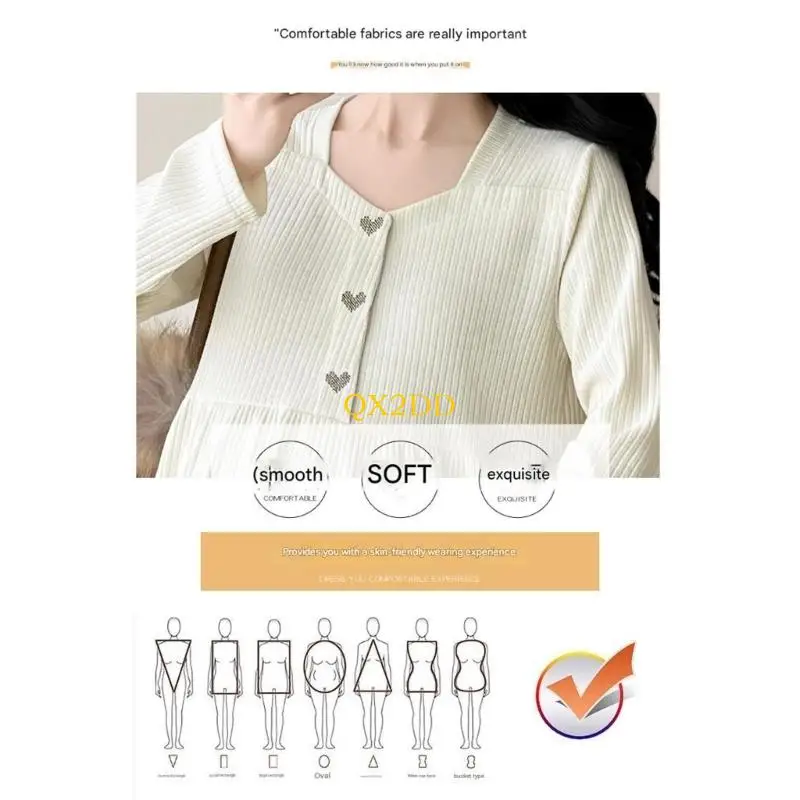 Blusa de maternidad en algodón con bordado corazón cómoda suave