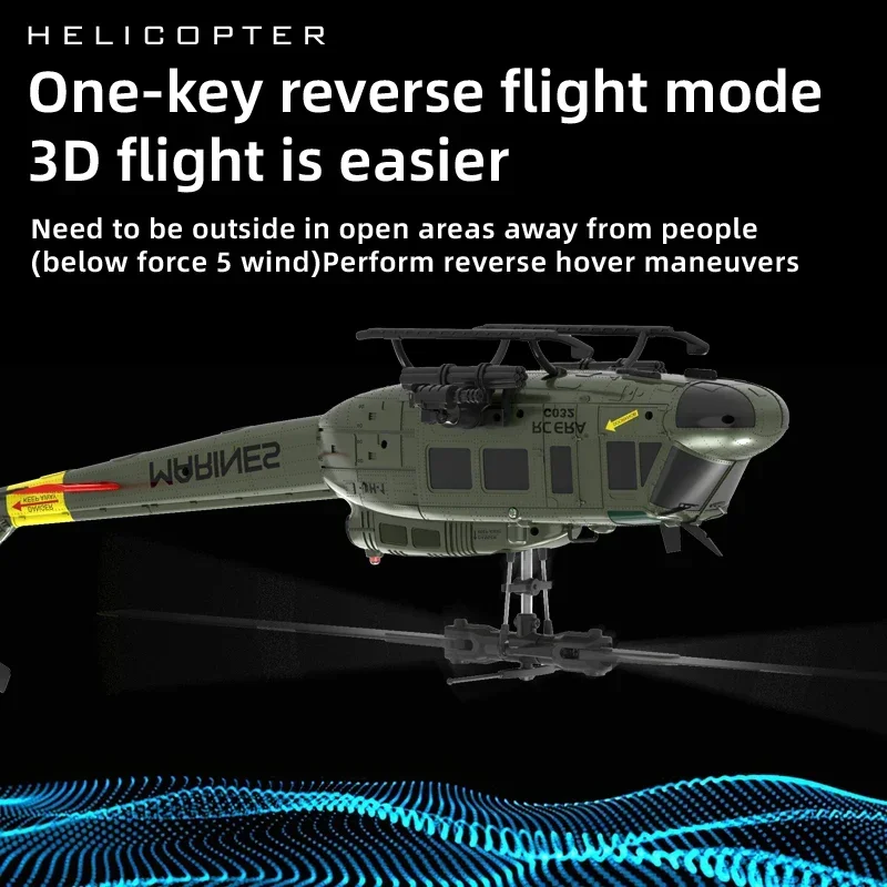Helicóptero RC teledirigido de vuelo inverso con control inteligente - imagen 2