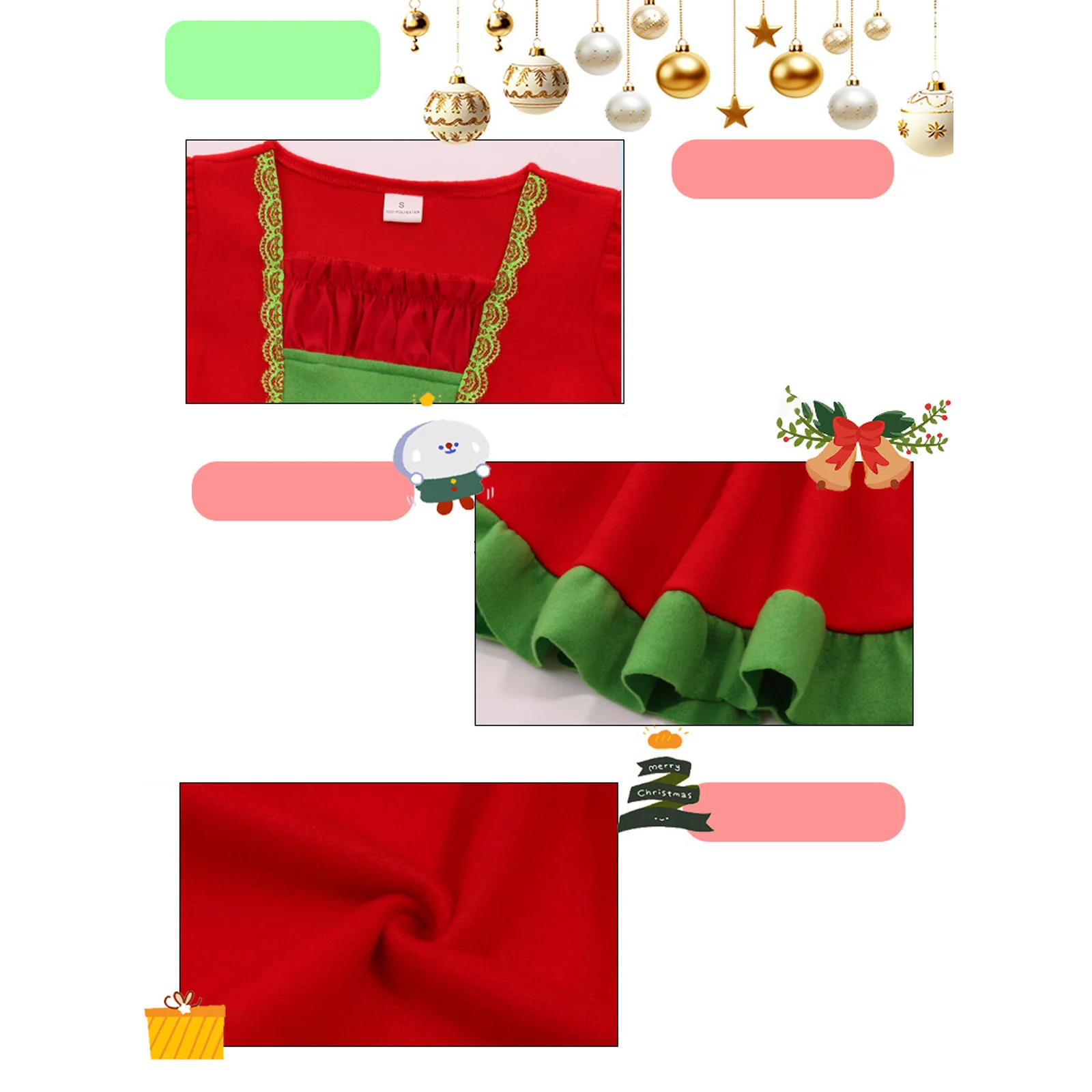 Conjunto completo: vestido, cinturón, sombrero y accesorios