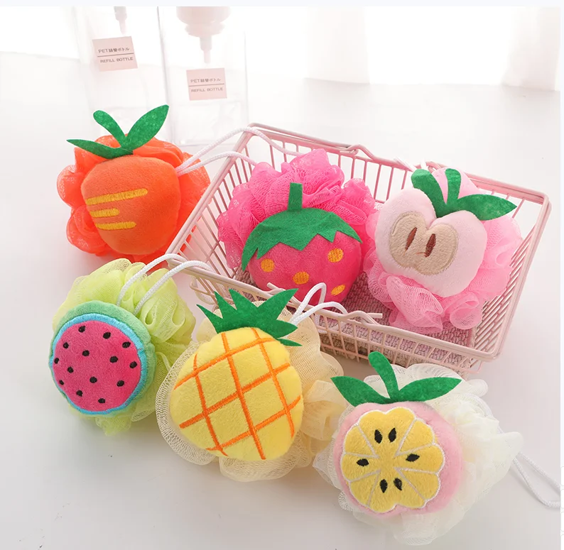 Bola de baño y accesorios de frutas para bebés