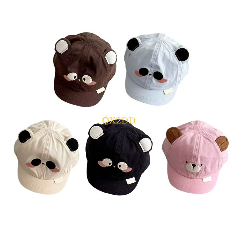 Gorra infantil QX2D con diseño de animal visto de frente