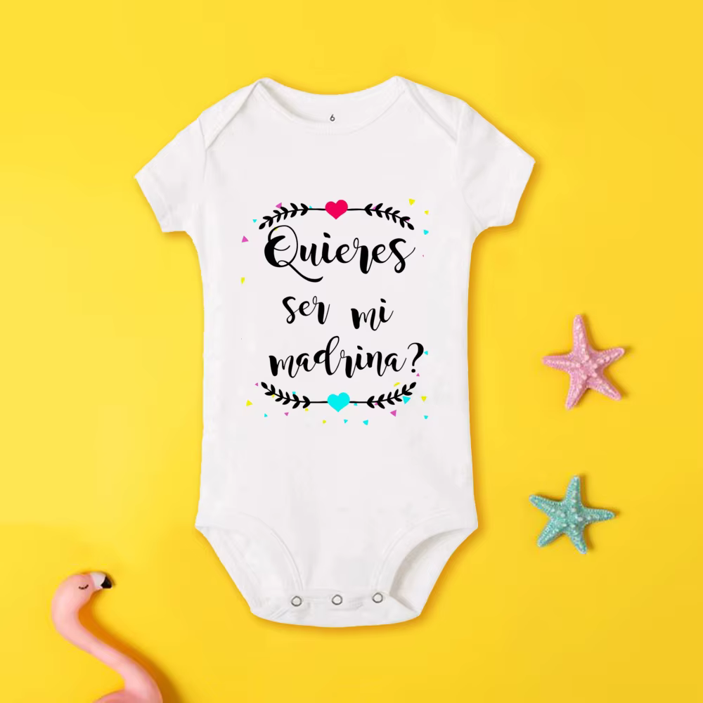 Body de bautizo estampado para bebé – Manga corta - imagen 4