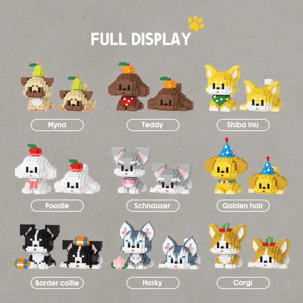 Bloques de construcción perros con micropiezas, juguete infantil - imagen 2