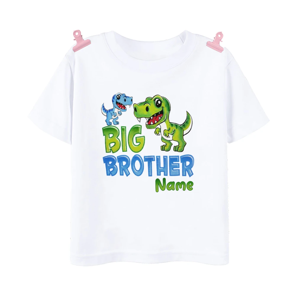 Camiseta personalizada de dinosaurio con nombre para niño y bebé - imagen 4