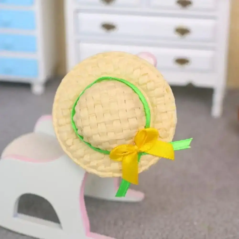 Sombrero de paja artesanal para muñecas con protección solar - imagen 3
