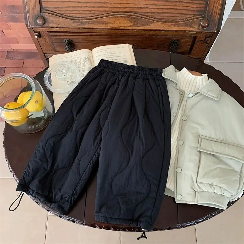 Pantalón grueso de otoño con estilo harem