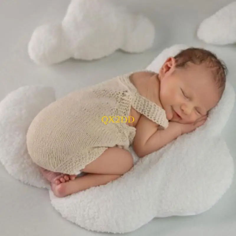 QX2D Almohada peluche suave para recién nacidos, nube decorativa - imagen 3