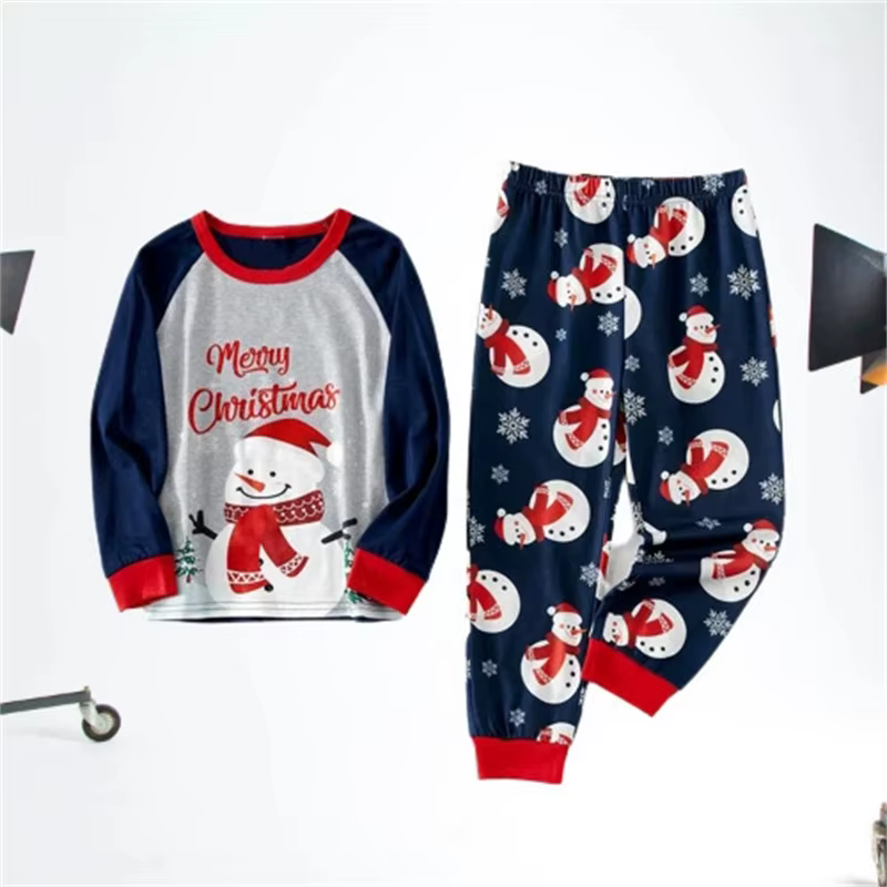Pijama familiar Navidad de manga larga para padres e hijos