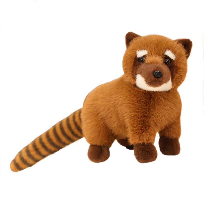 Vista del peluche de mapache con detalle