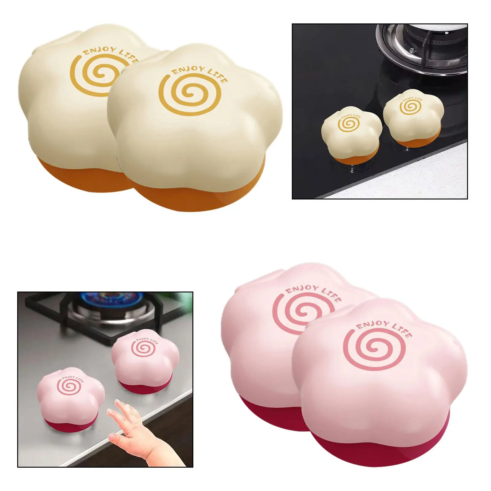 Protector de mandos de cocina a prueba de niños, flor - imagen 3