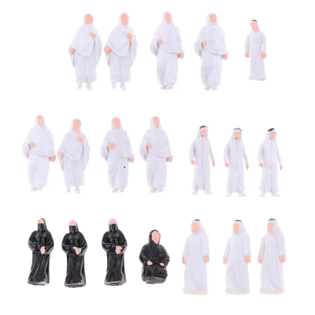 Figuras de plástico para modelismo ferroviario con personas - imagen 4