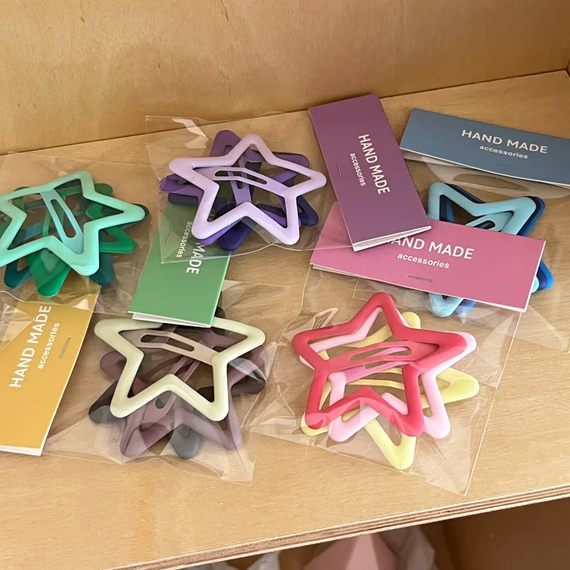 Pasadores para el cabello niña color caramelo estrella - imagen 2