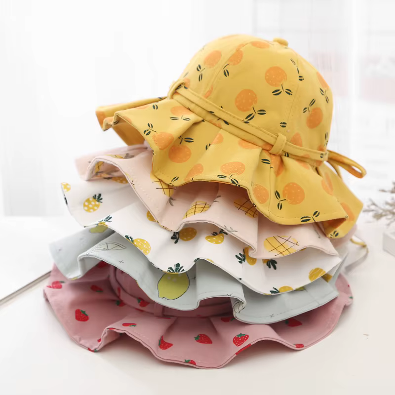 Sombrero de algodón con lazo de princesa